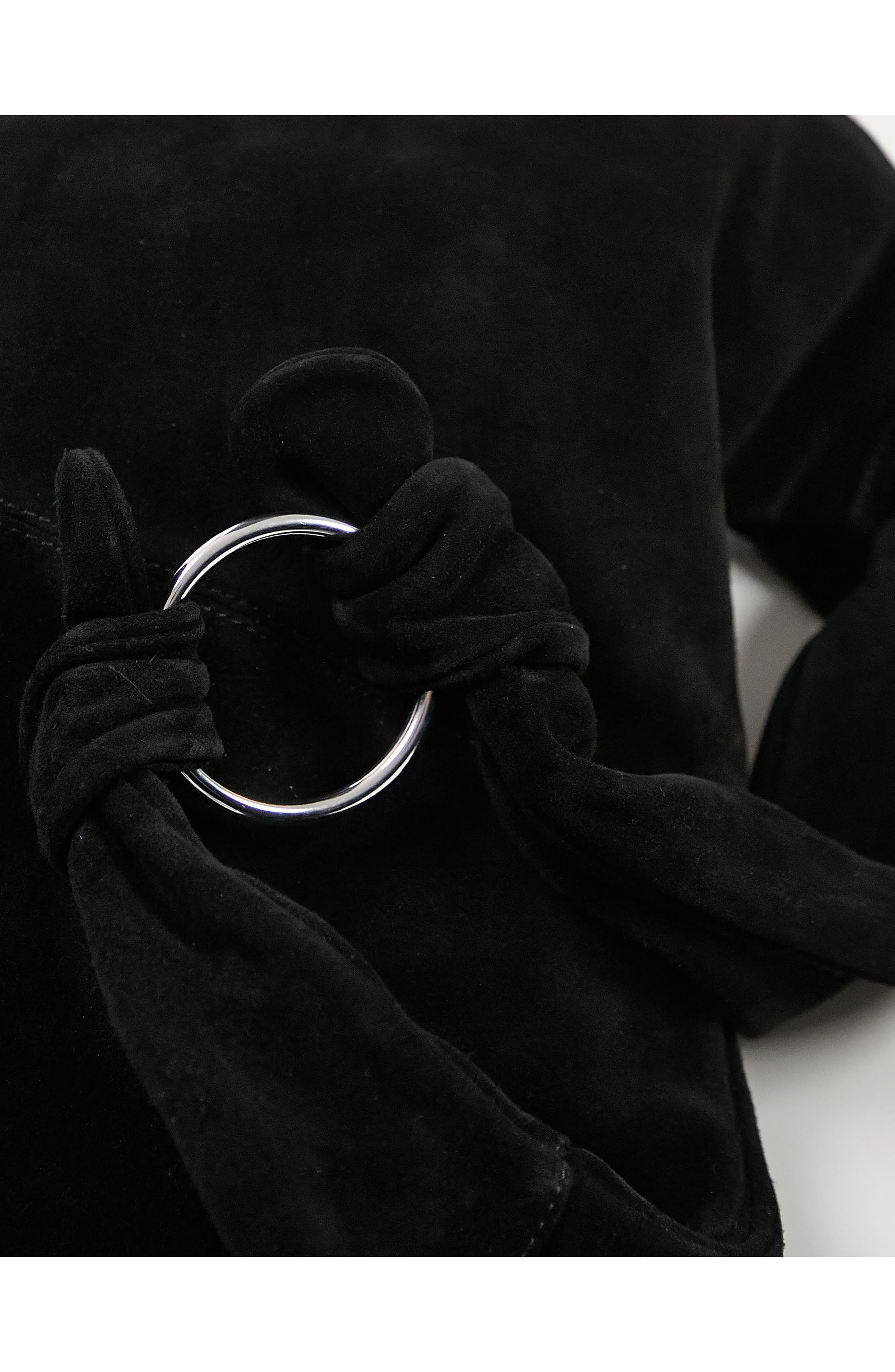 Topshop Liss Suede Tote, Alternate, color, 