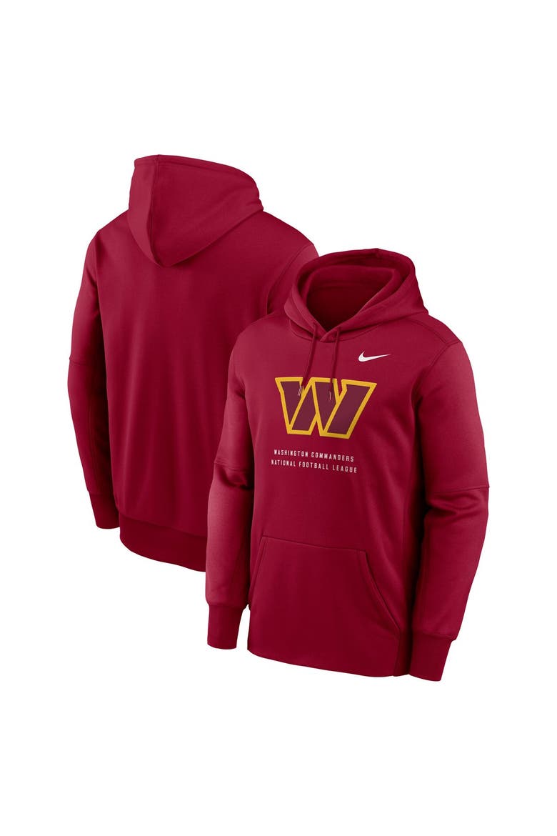 Men's Nike Burgundy Washington Commanders Toss Sweep Therma-FIT Hoodie, Main, color, Burgundy