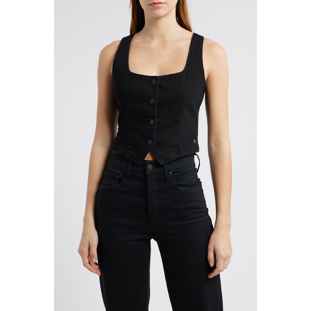 Hidden Jeans Denim Vest In Black