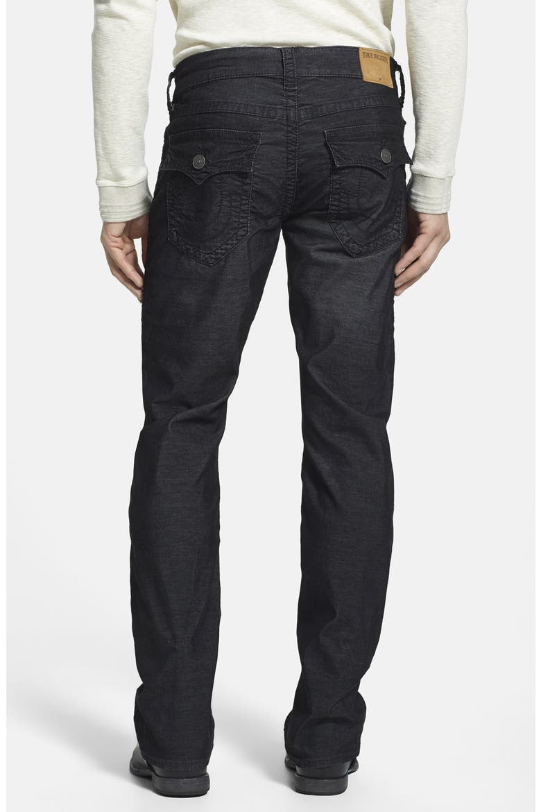 Brand Jeans 'Ricky' Relaxed Straight Leg Corduroy Pants, Alternate, color, BLACK