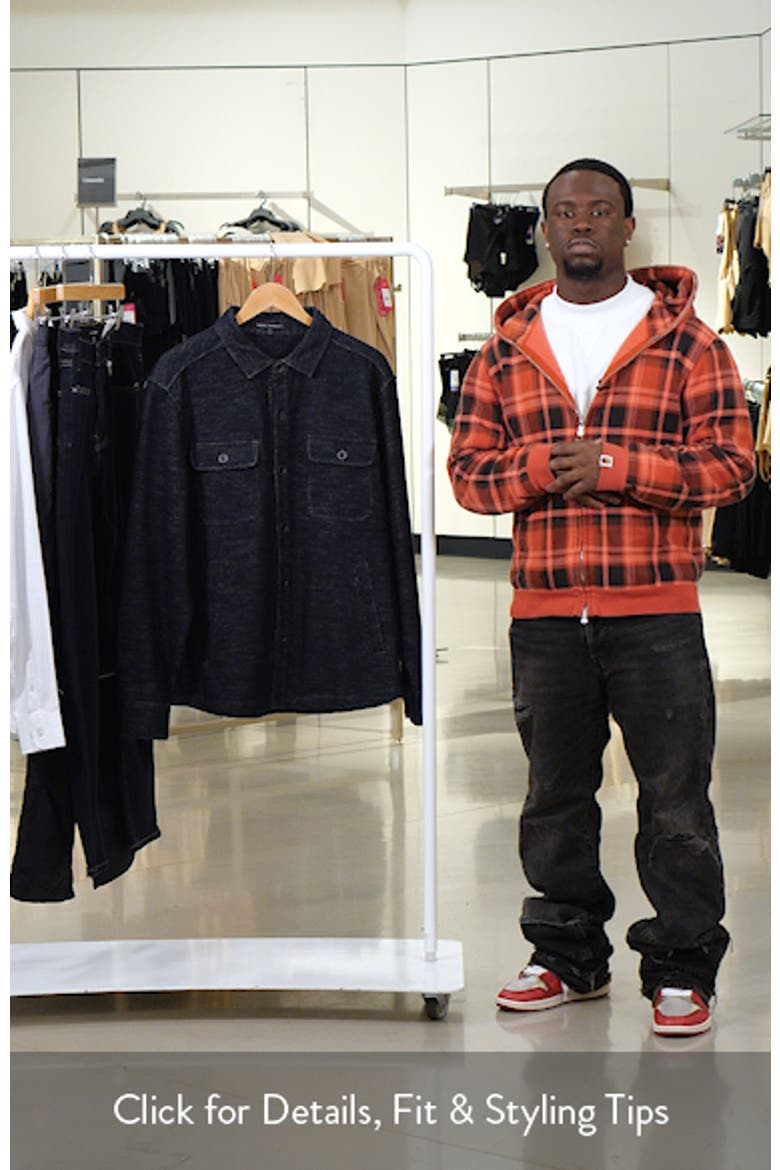 Calbrun Cotton Blend Knit Overshirt video