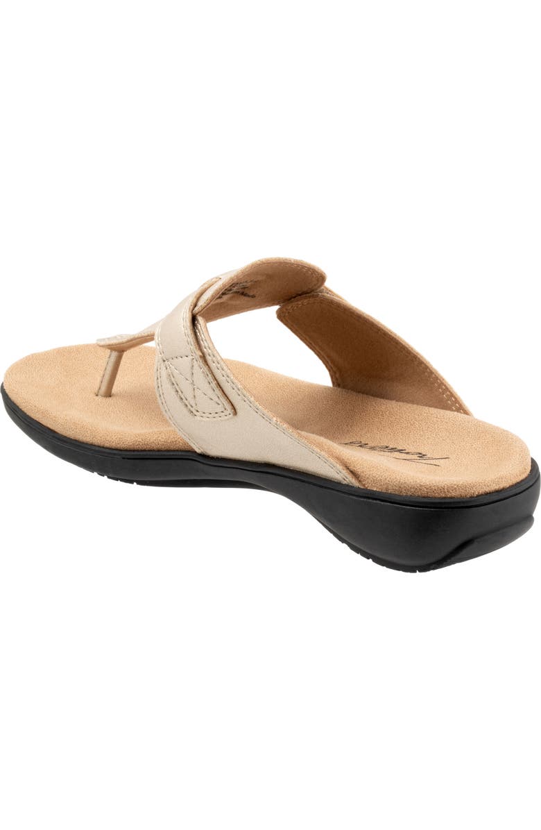 Trotters Robin Flip Flop, Alternate, color, Gold Metallic