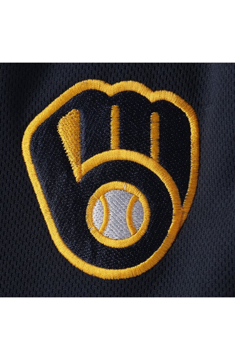 MAJESTIC Men's Fanatics Branded Navy Milwaukee Brewers Big & Tall Mesh Shorts, Alternate, color, 