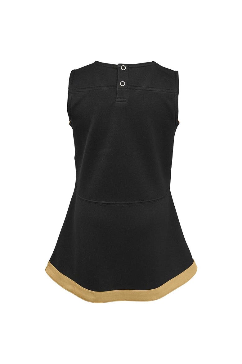 Girls Infant Black New Orleans Saints Cheer Captain Jumper Dress, Alternate, color, Black