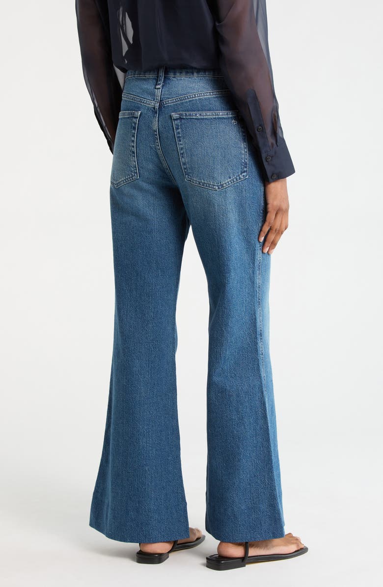 rag & bone Stormy High Waist Flare Leg Jeans, Alternate, color, Milton