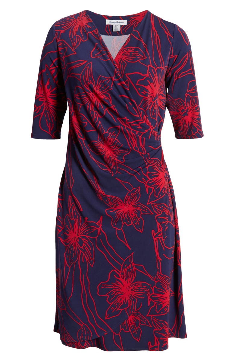 Tommy Bahama Vista Blooms Wrap Front Dress, Alternate, color,