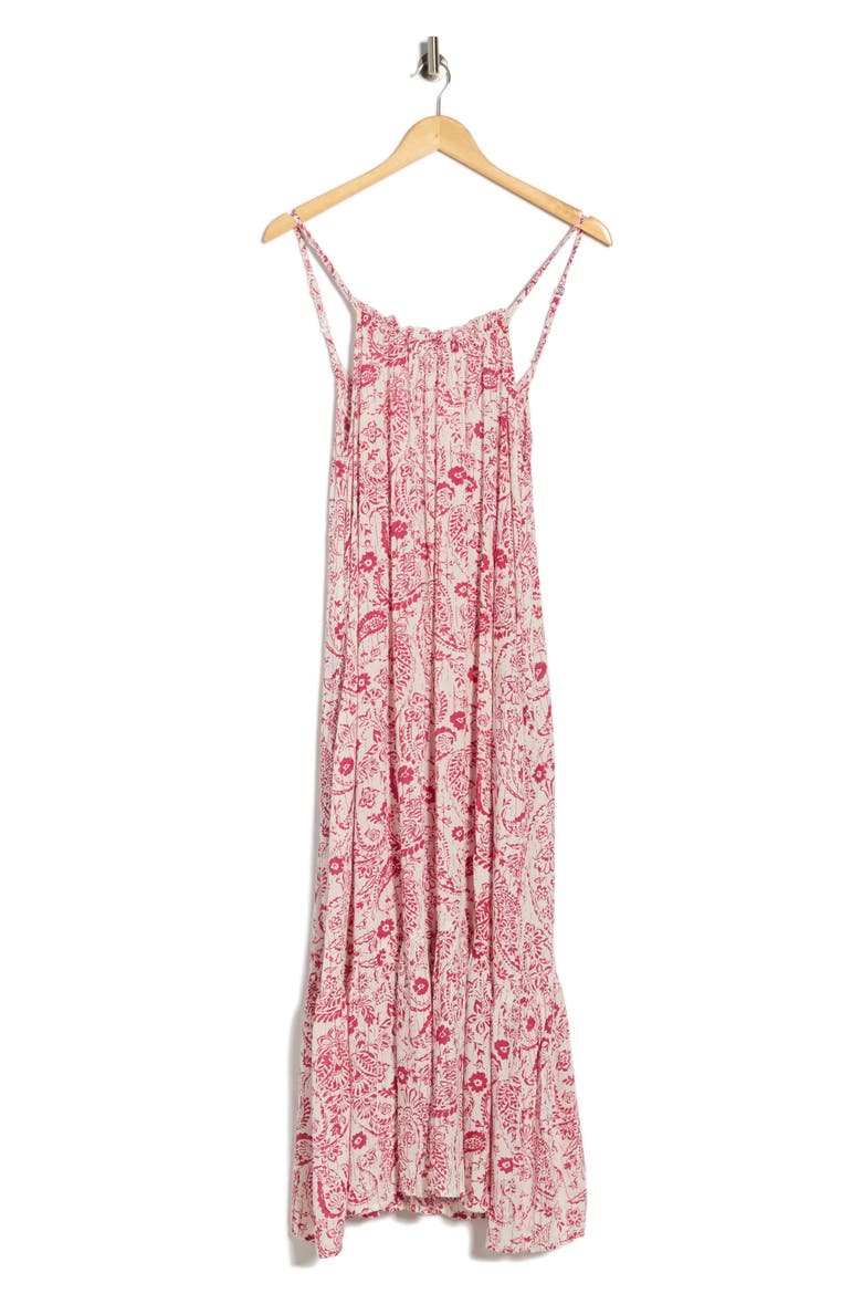 Open Back Cover-Up Dress, Alternate, color, PINK PAISLEY