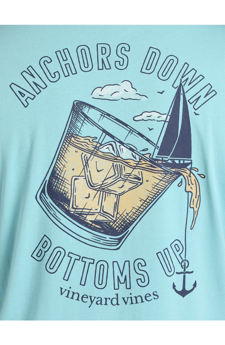 vineyard vines Big & Tall Anchors Down Bottoms Up Graphic Tee, Alternate, color,