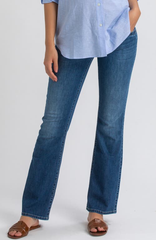 Pietro Brunelli Maternity Maternity Graduated Flare Jeans In Blue