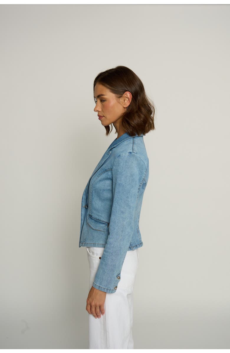 Central Park West Denim Blazer, Alternate, color, 