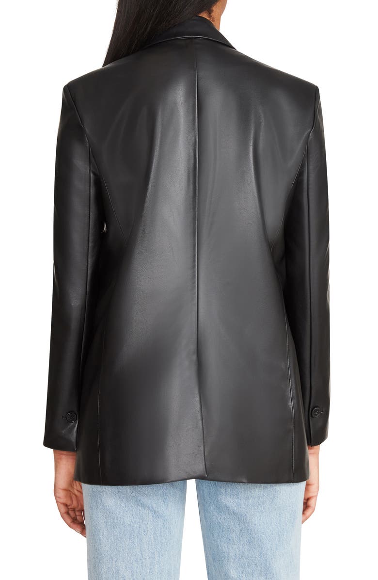 BB Dakota by Steve Madden Singled Out Faux Leather Blazer, Alternate, color, 