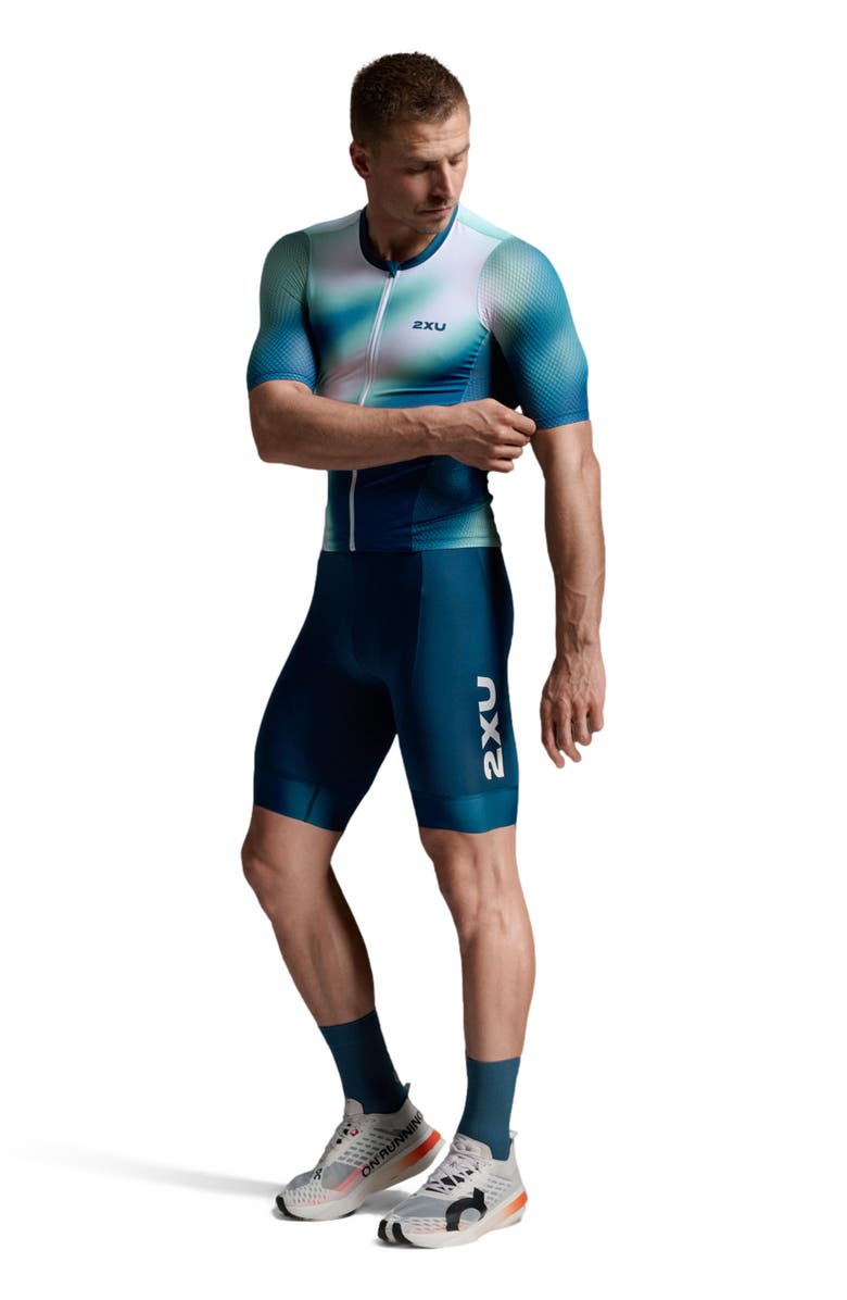 2XU Aero Tri 9 Inch Short, Alternate, color, Majol/White