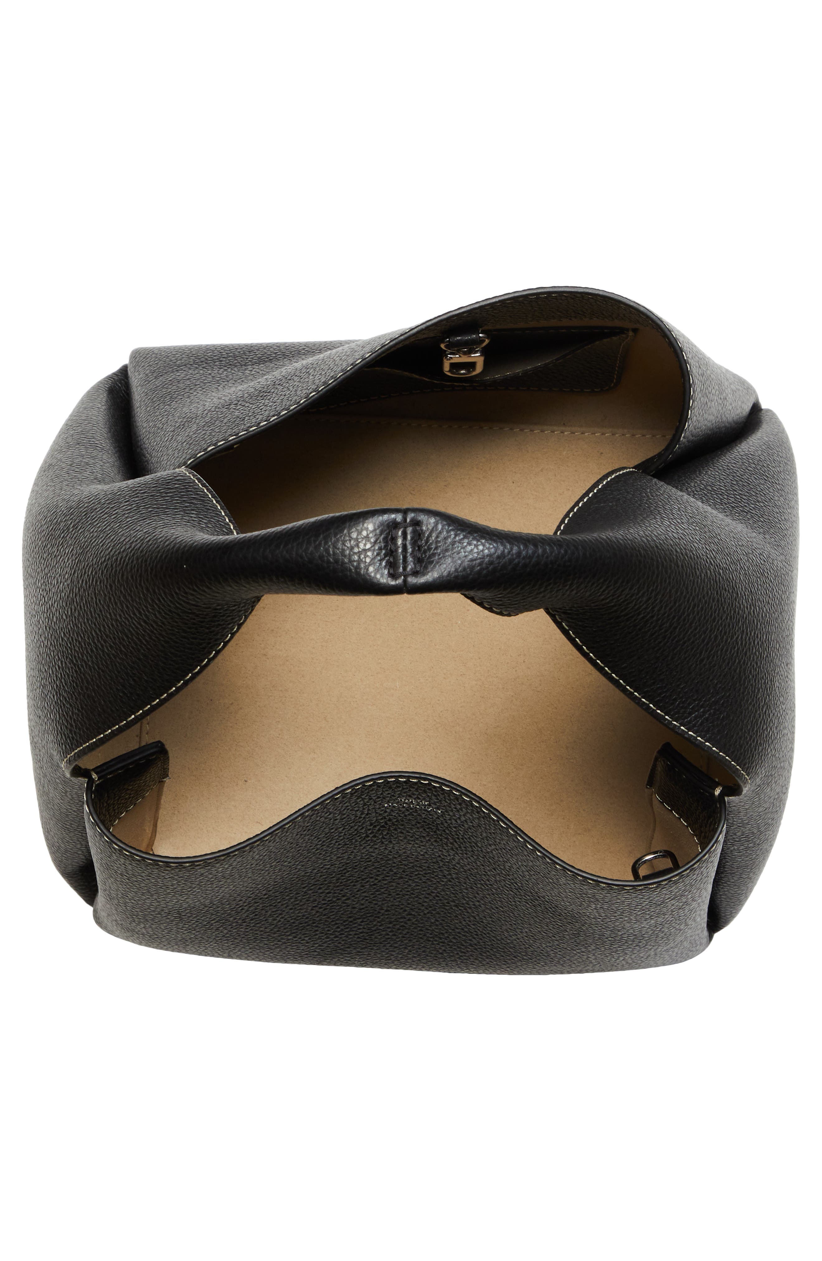 TOTEME Leather Bucket Bag, Alternate, color, 