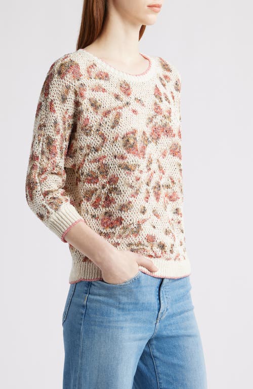 Nic + Zoe Nic+zoe Pattern Play Sweater In Neutral
