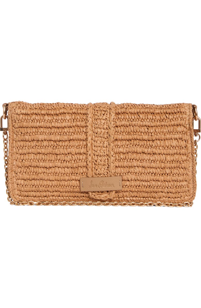 Sam Edelman Bailee Woven Raffia Clutch, Alternate, color, Tan