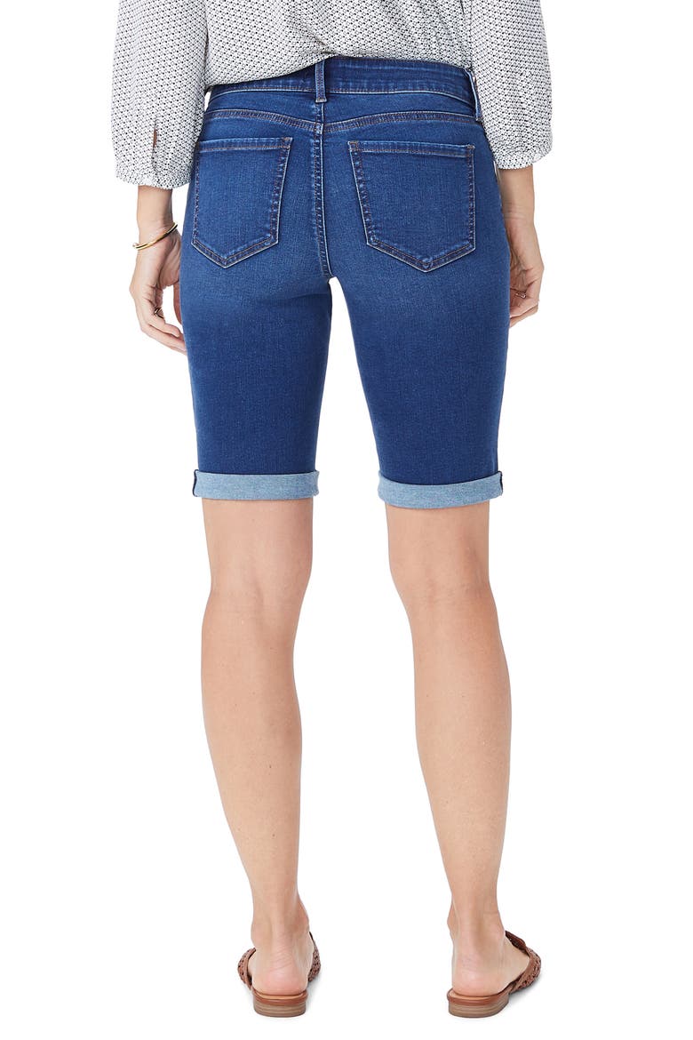 Briella Rolled Denim Bermuda Shorts, Alternate, color, COOPER