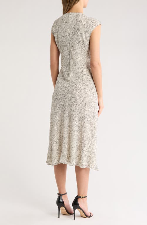 Nordstrom Rack Cap Sleeve Bias Cut Midi Dress In Neutral