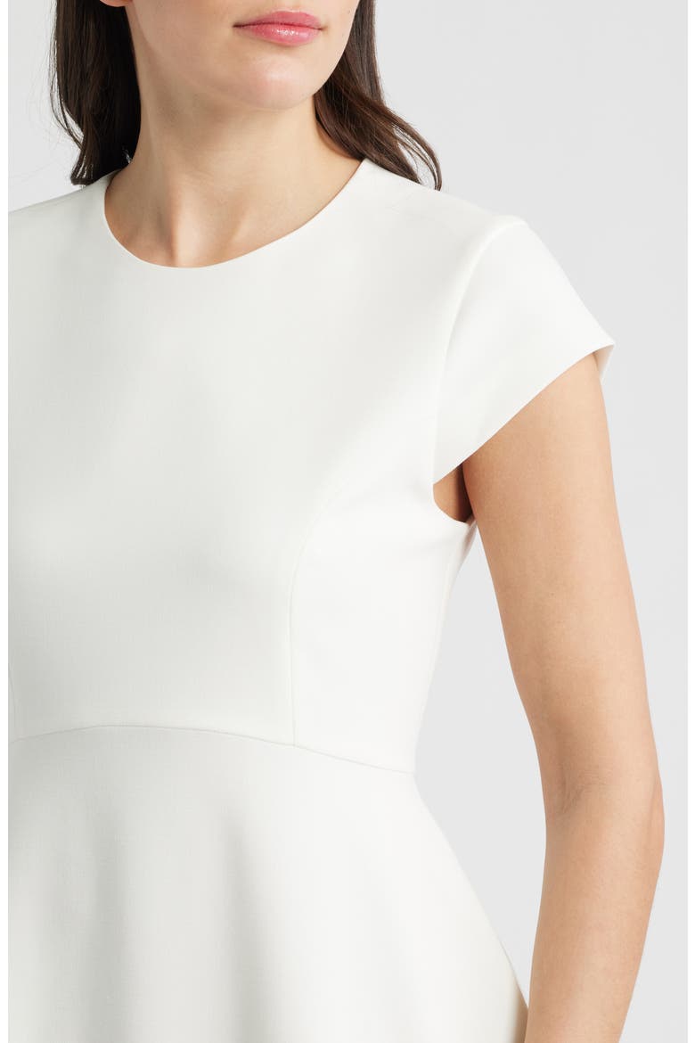 Cap Sleeve Fit & Flare Minidress, Alternate, color, SUMMER WHITE