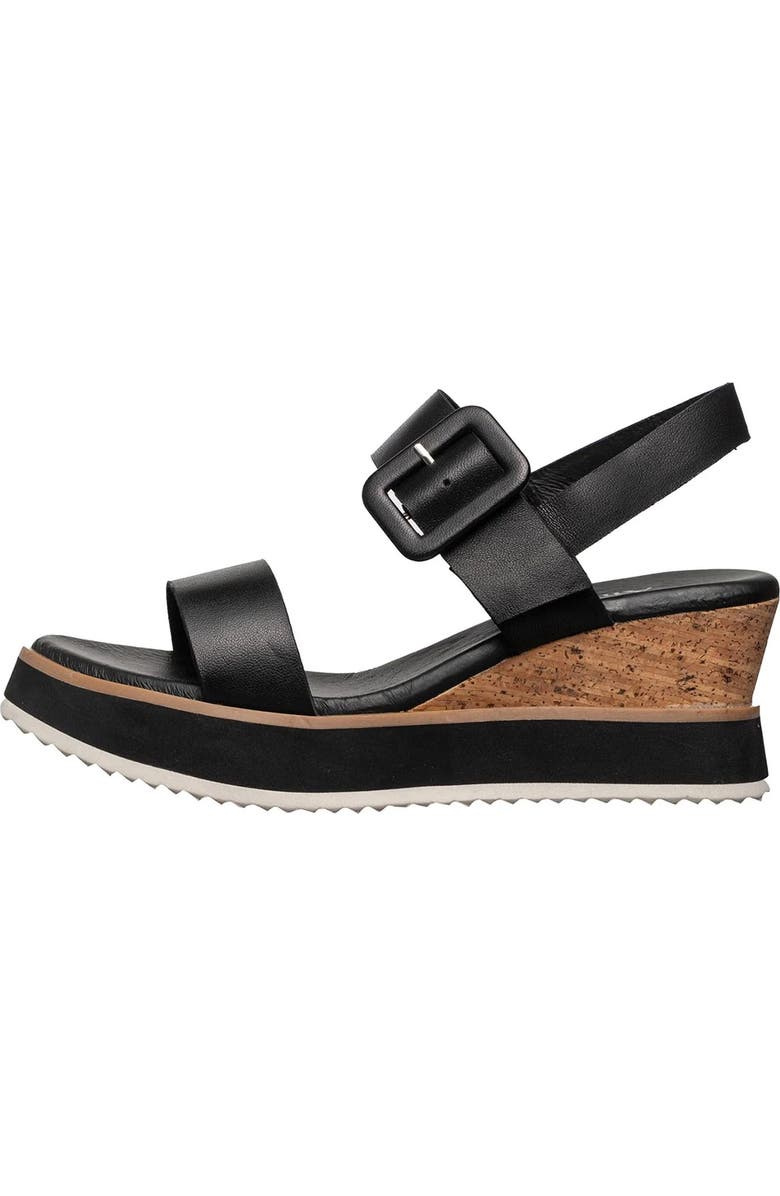 ANTELOPE Dinah Wedge Sandal, Alternate, color, Black
