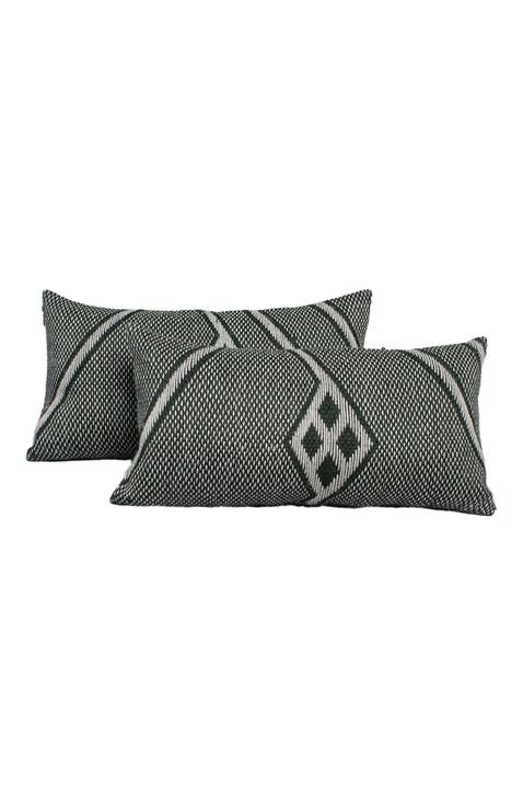Che Lumbar Pillow in Forest Green
