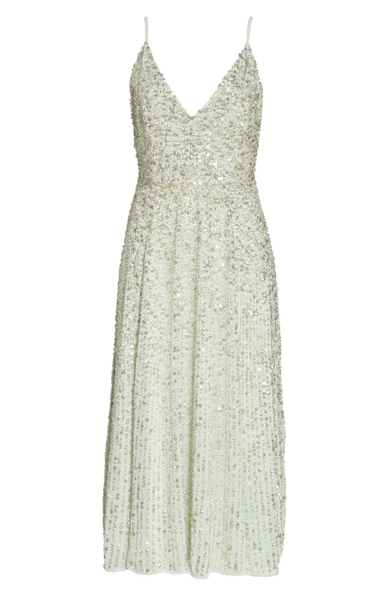 ASOS DESIGN Embellished Open Back Midi Dress, Main, color,