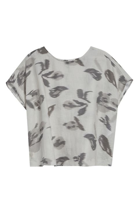 Crisscross Back Linen Top