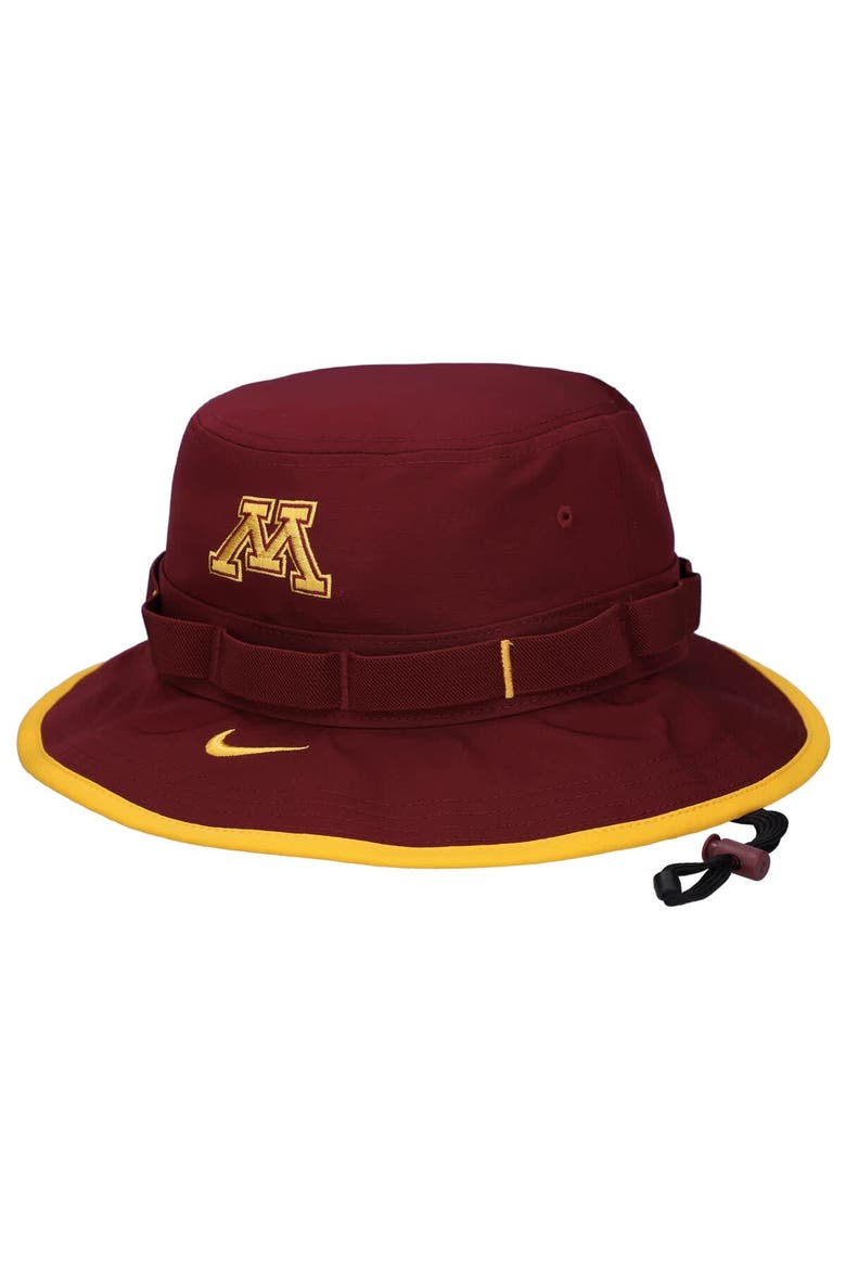 Men's Nike Maroon Minnesota Golden Gophers 2024 Sideline Apex Performance Boonie Bucket Hat, Main, color, Maroon