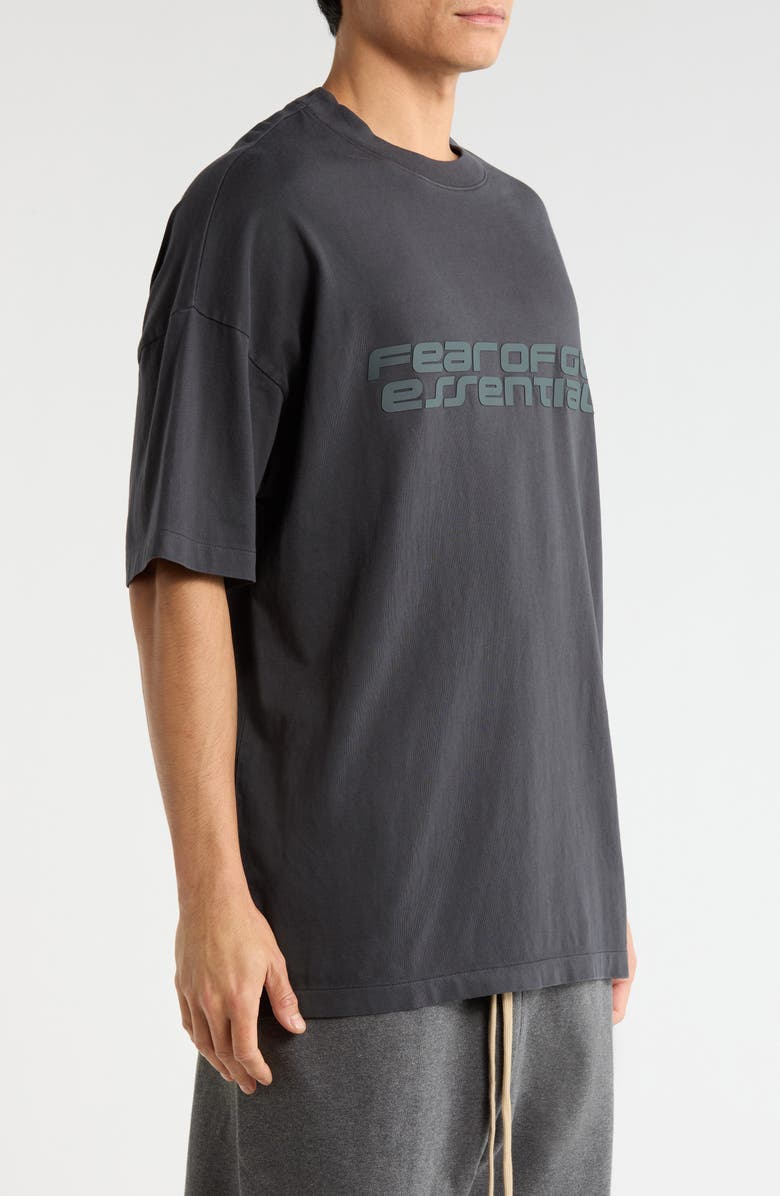 Fear of God Essentials '90s Fit Logo Graphic T-Shirt, Alternate, color, Vintage Black
