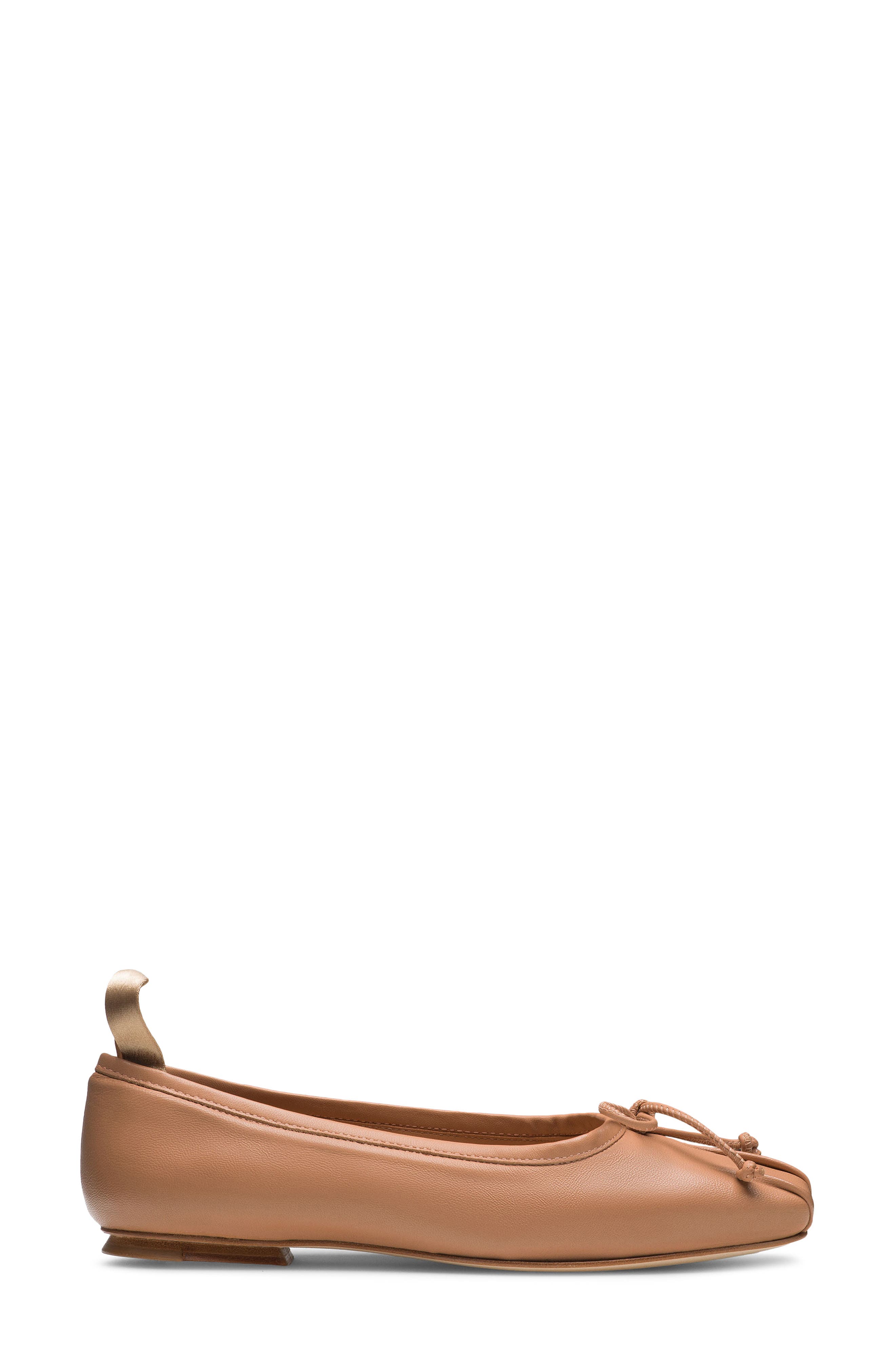 Avilia Bow Ballet Flat, Alternate, color, CARAMEL