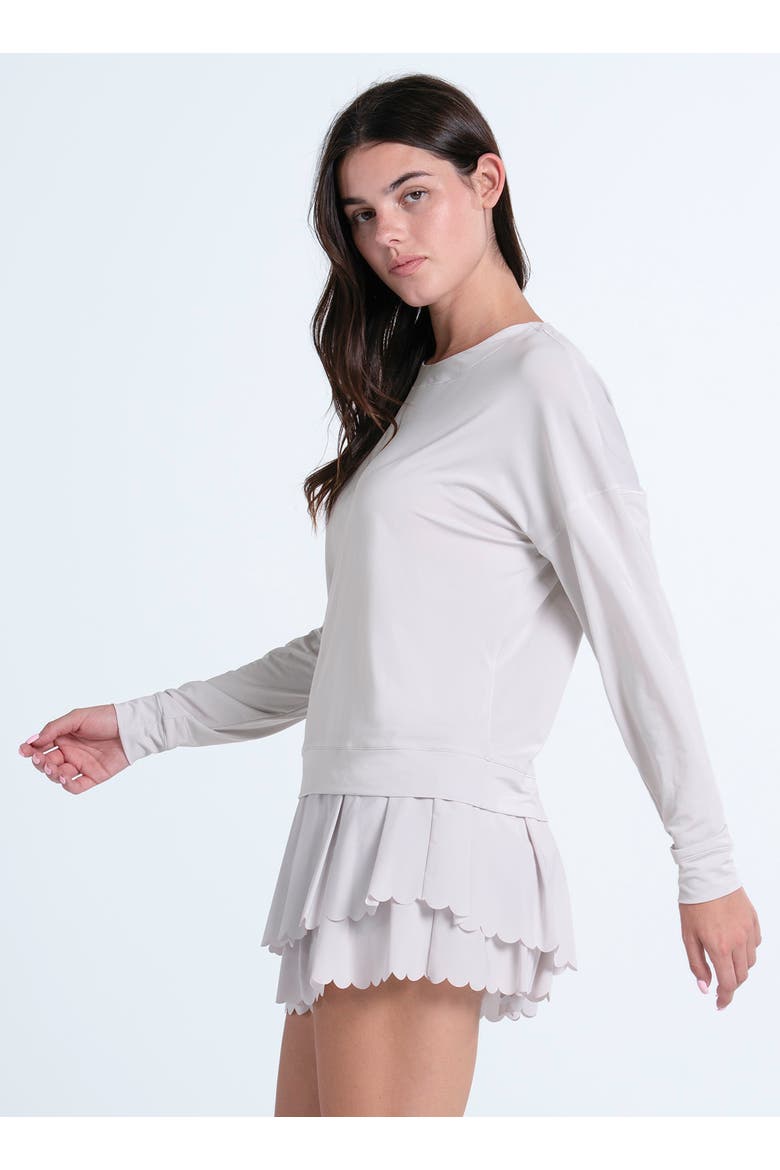 Hype Long Sleeve Top, Alternate, color, Birch