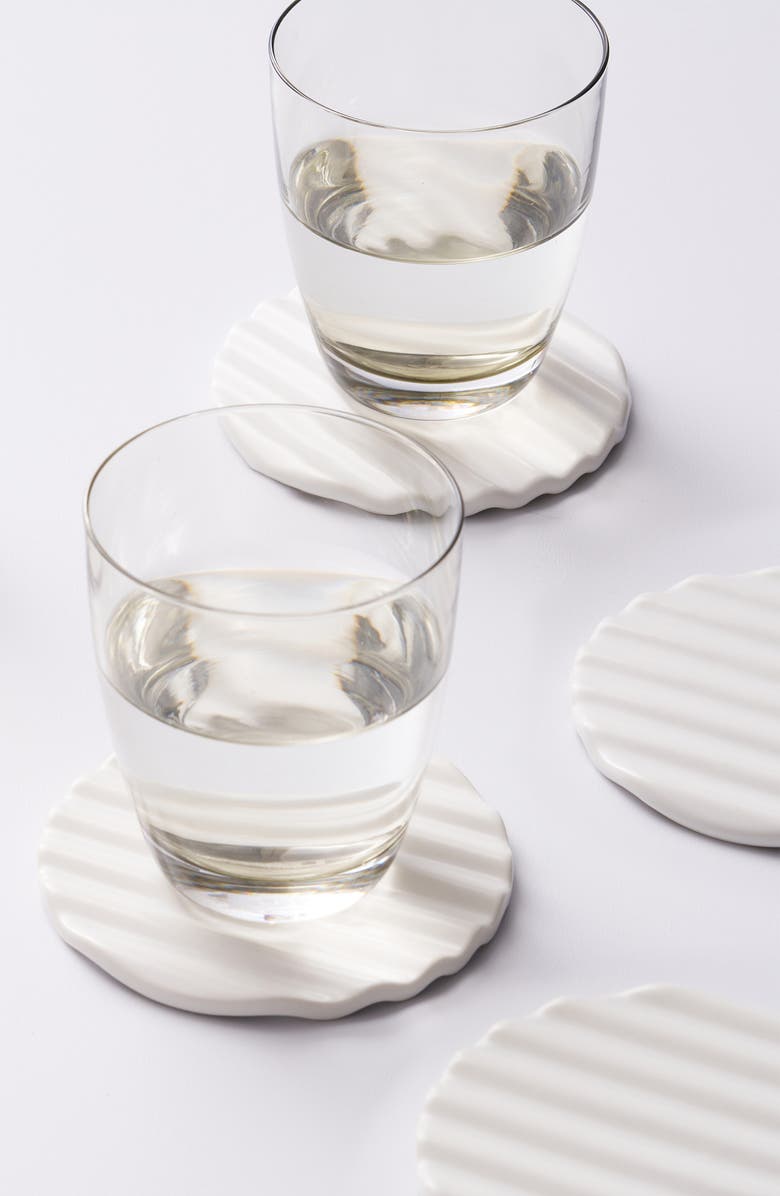 Apto Wave Set of 6 Coasters, Alternate, color, 