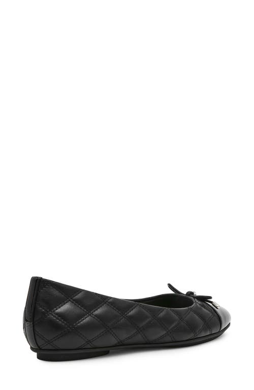 Anne Klein Luci Cap Toe Ballet Flat In Black