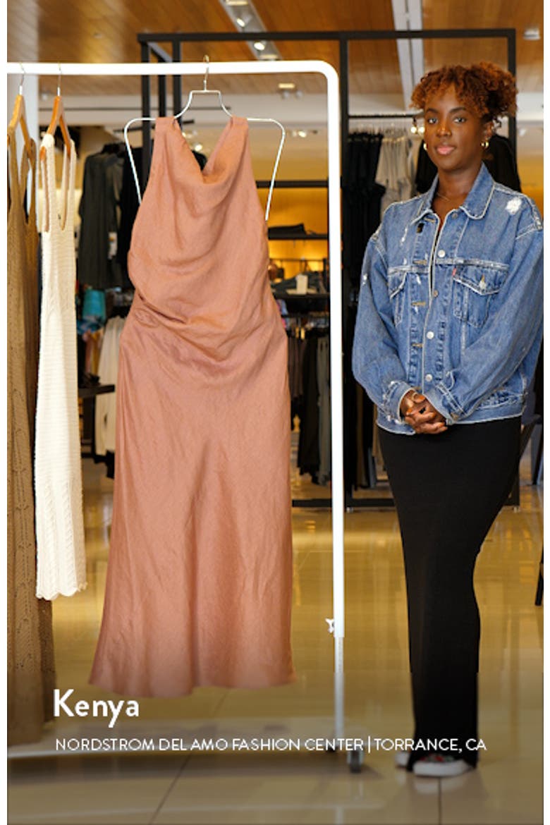 Aster Linen Midi Dress video