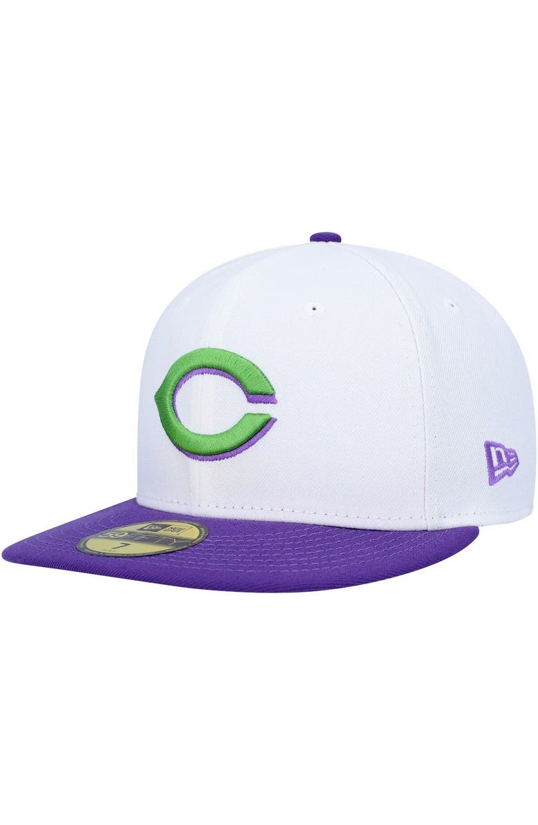 New Era Men's New Era White Cincinnati Reds 1990 World Series Side Patch 59FIFTY Fitted Hat, Alternate, color, White