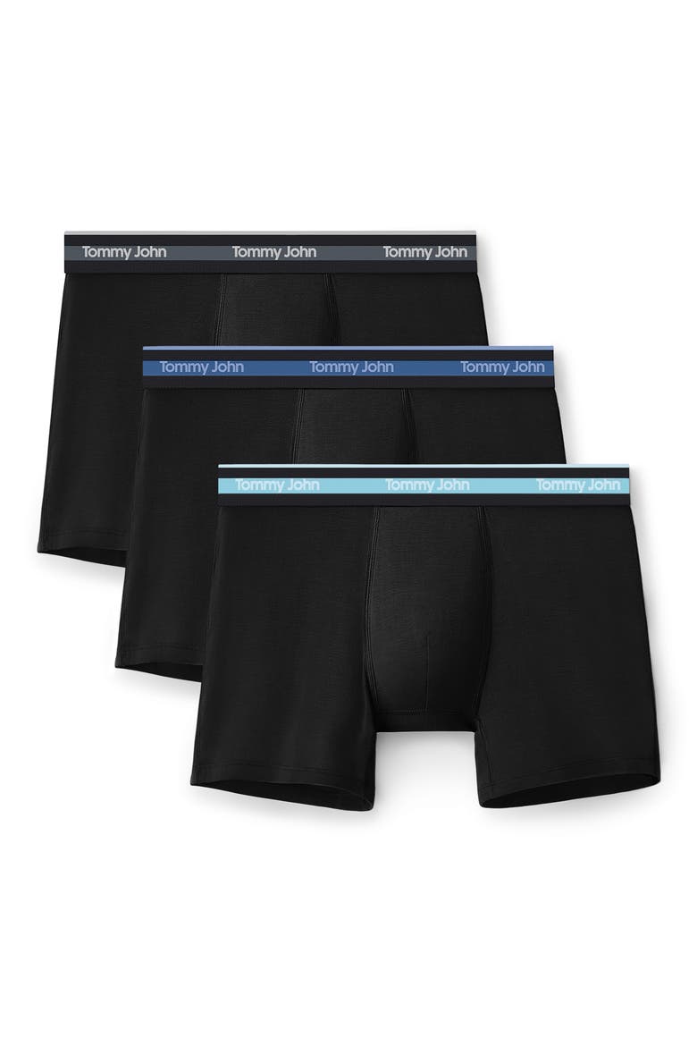 3-Pack Comfort Micro 4-Inch Boxer Briefs, Main, color, BK/BKHITIDE/BKBLUELX