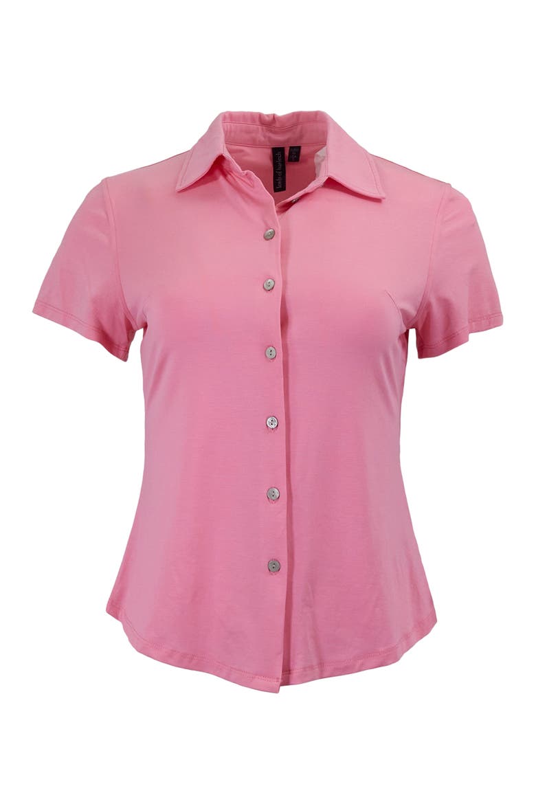 Womens Shelley Short Sleeve Shirt, Alternate, color, CORAL