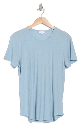 Shop James Perse Crewneck Tee In Azure