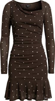 Rails Celano Polka Dot Long Sleeve Minidress