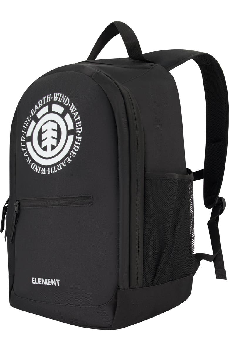 Element Backpack Classic Logo School and Travel Bag with Laptop Sleeve, Alternate, color, Black