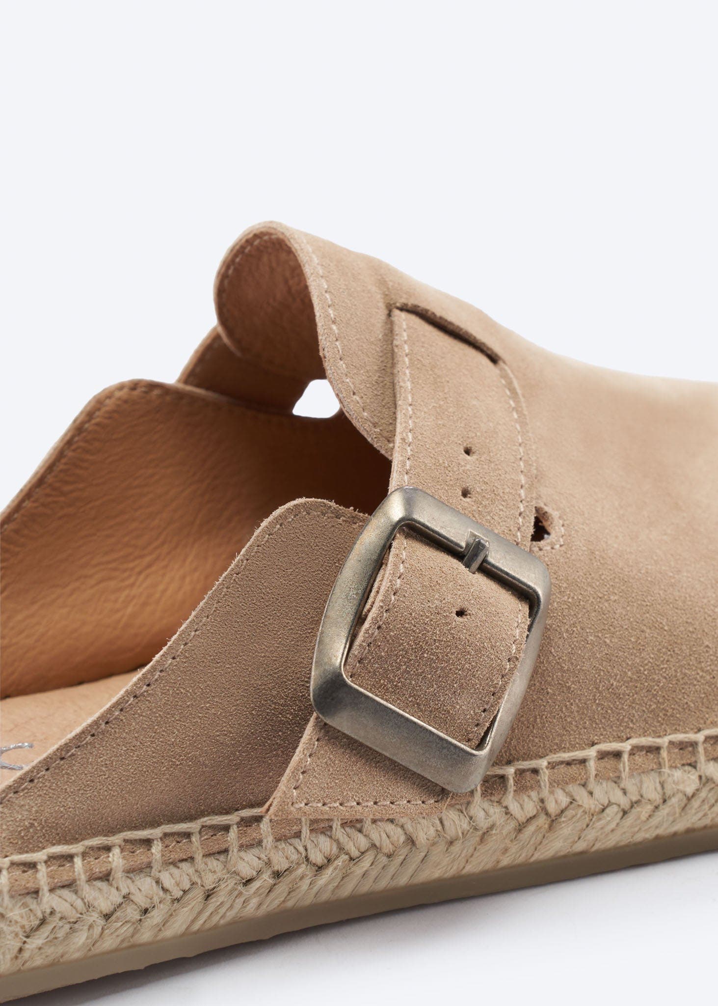VISCATA Menuda Suede Espadrille Clogs, Alternate, color, Camel