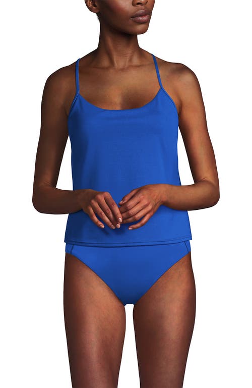 Lands' End Tugless Quickdry Adjustable Strappy Back Tankini Top