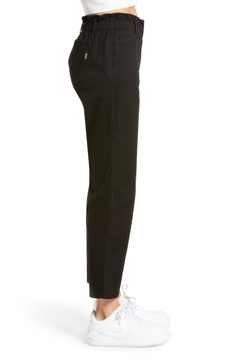 1822 Denim Paperbag Waist Twill Ankle Pants, Alternate, color,