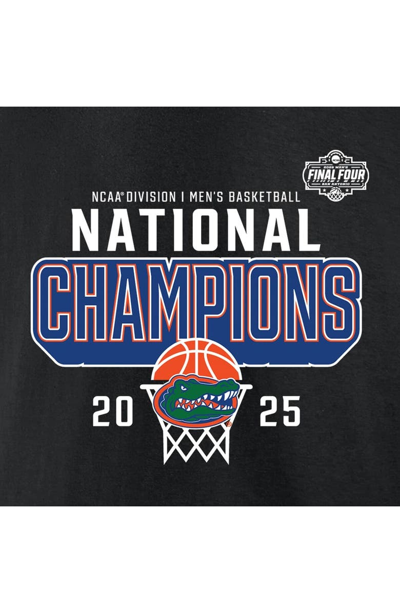 FANATICS Men's Fanatics Black Florida Gators 2025 NCAA Men's Basketball National Champions Core T-Shirt, Alternate, color,