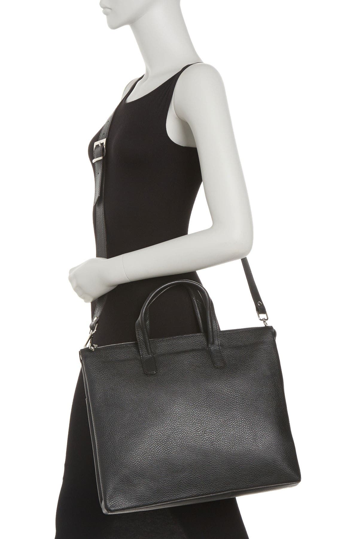 CHRISTIAN LAURIER Jona Pebbled Leather Tote Bag, Main, color, 