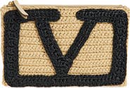 Valentino Garavani Viva Superstar Raffia Clutch