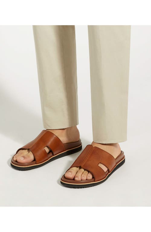 Dune London Insight Slide Sandal In Tan