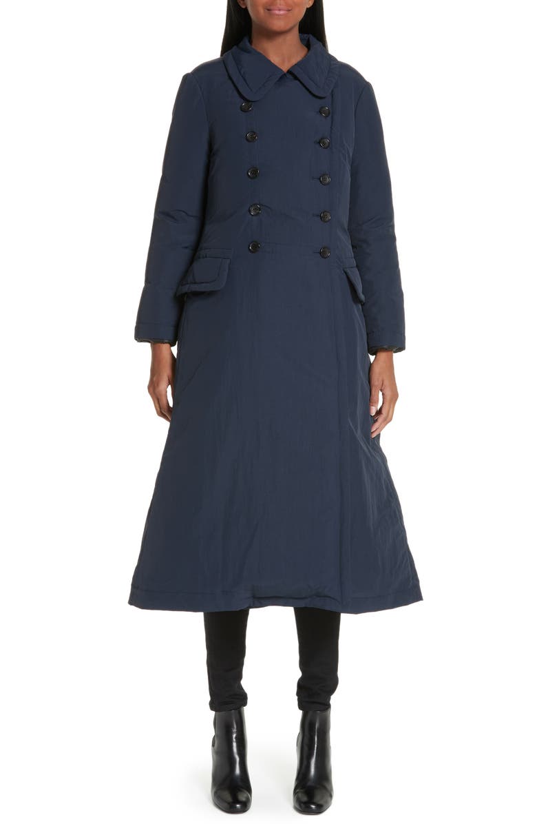 Comme des Garçons Double Breasted Down Coat, Main, color, 