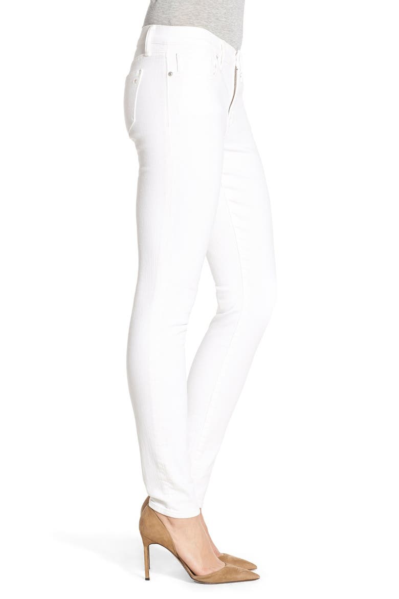 Skinny Jeans, Alternate, color, PURE WHITE