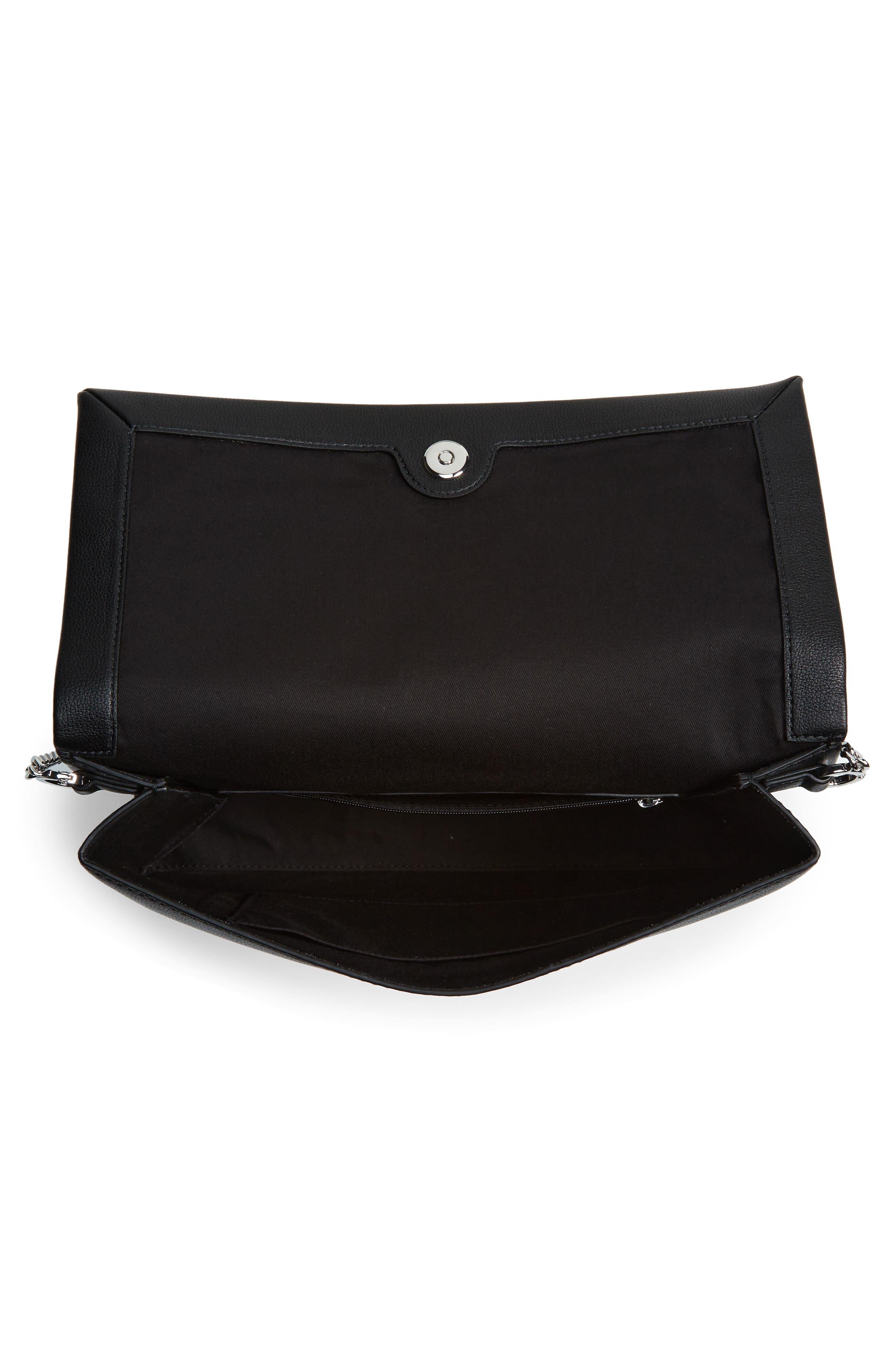 BOSS Rose Faux Leather Clutch, Alternate, color, 