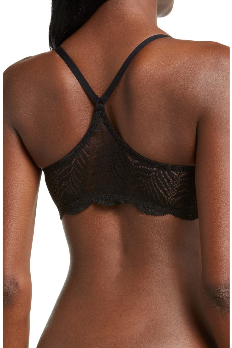 Underwire Front Close Contour Bra, Alternate, color, BLACK